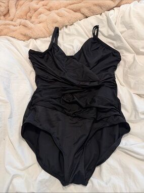 Classic Black One-Piece Swimsuit